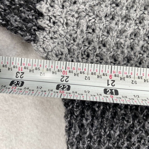 NEW Day & Age Henley Knit Sweater Mens LARGE Pullover Fisherman Waffle Knit Gray - Picture 14 of 15